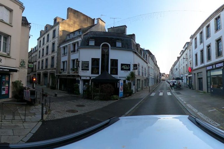 La rue de Hair King à Quimper