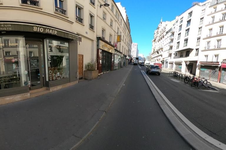 La rue de Coiffure Bio Hair à Paris