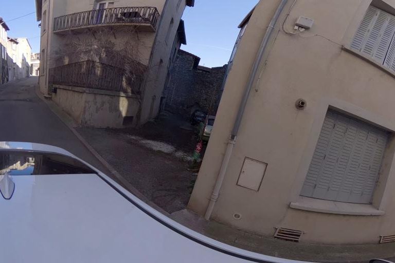 La rue de Societe Hair Création à Saint-Vallier