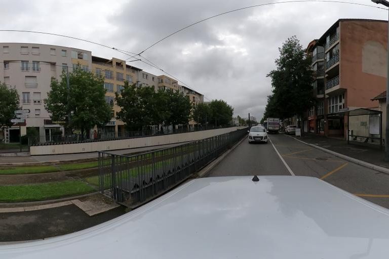 La rue de Hair & Barb à Toulouse