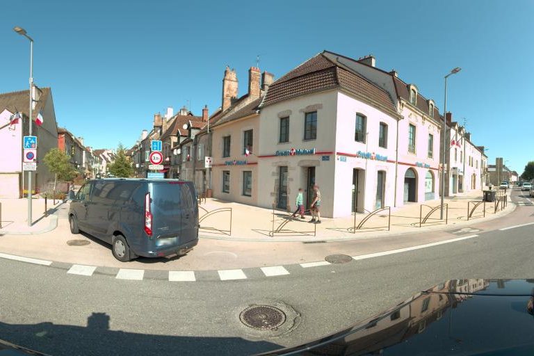 La rue de Plein Hair Coiffure à Auxonne