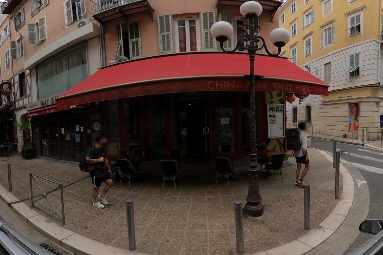 La rue de Hair Bar à Nice
