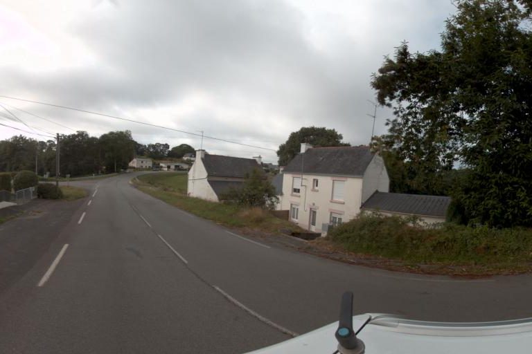 La rue de Gb Hair à Mellac