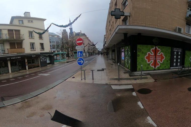 La rue de Hair Lab à Rouen