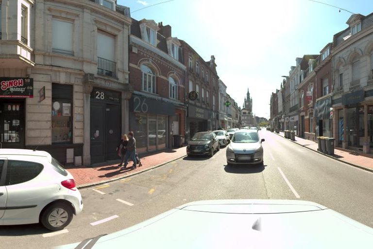 La rue de Kell&rsquo;S Hair House à Armentieres