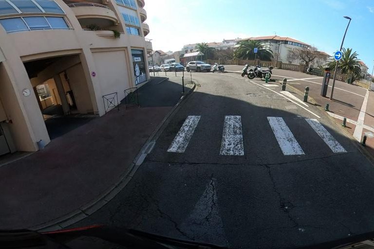 La rue de Atlan Tif à Biarritz