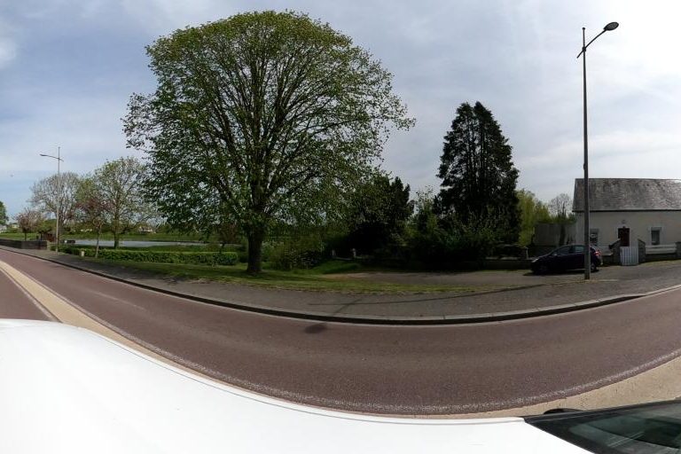 La rue de Aux Ciseaux D&rsquo;Aurelie à Lessay
