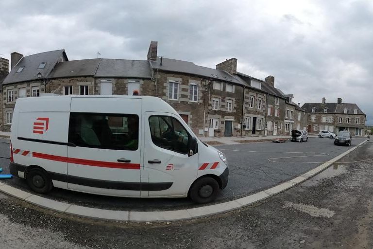 La rue de Les Ciseaux De Landelles à Landelles-Et-Coupigny